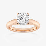 Load image into Gallery viewer, 1 Ct Cushion Cut Moissanite Solitaire Engagement Ring in White Gold