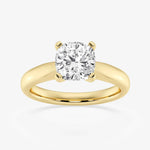 Load image into Gallery viewer, 1 Ct Cushion Cut Moissanite Solitaire Engagement Ring in White Gold