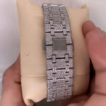 Load image into Gallery viewer, Back View Of AP Iced Out Moissanite Watch For Mens