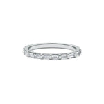 Load image into Gallery viewer, 2.5 Carat Baguette Shape Men's Moissanite Wedding Band in White Gold