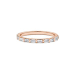 Load image into Gallery viewer, 2.50 Ct Baguette Shape Moissanite Wedding Band For Men's In White Gold