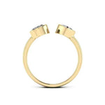 Load image into Gallery viewer, 2 Carat Heart Shaped Moissanite Toi Et Moi Engagement Ring in White Gold