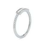 Load image into Gallery viewer, 1.8 Carat Baguette Cut Moissanite Ring in White Gold
