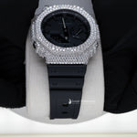 Load image into Gallery viewer, Close Up View Of Luxury Moissanite Rubber Strap GA-2100 Watch