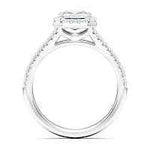 Load image into Gallery viewer, 2 Carat Asscher Cut Split Shank Moissanite Ring in White Gold
