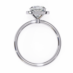 Load image into Gallery viewer, 2 Carat Cusion Cut Halo Engagement Ring In White Gold