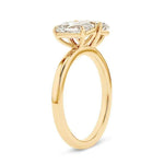 Load image into Gallery viewer, 3.80 Ct Moissanite Emerald and Oval Toi Et Moi Ring in Yellow Gold