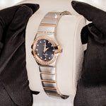 Load image into Gallery viewer, Side View Of Blue Dial plain constellation watches for women