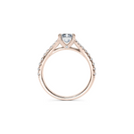Load image into Gallery viewer, 3 Carat Radiant Cut Moissanite Engagement Ring in Rose Gold