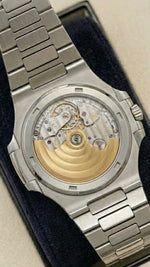 Load image into Gallery viewer, Nautilus Platinum Blue Sapphire Watch