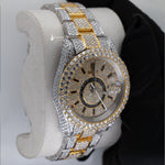 Load image into Gallery viewer, Full Iced Out Moissanite Datejust Skydweller Watch