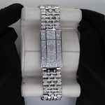 Load image into Gallery viewer, Custom Green Pave Monopoly Dial Moissanite Datejust Watch