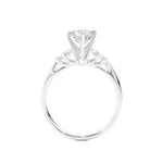 Load image into Gallery viewer, 1 Ct Round Cut Moissanite Five Stone Engagement Ring In White Gold