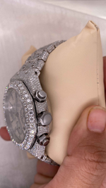 Load image into Gallery viewer, Side of AP Iced Out Moissanite Watch For Mens