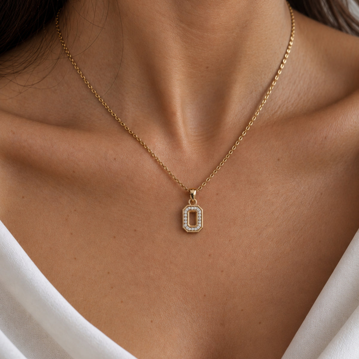 Pave necklace