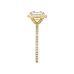 Load image into Gallery viewer, 2 Carat Asscher Cut Hidden Halo Moissanite Ring in Rose Gold