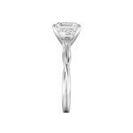 Load image into Gallery viewer, 1.50 Carat Asscher Cut Twisted Moissanite Ring in White Gold