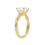 Load image into Gallery viewer, 1.50 Carat Asscher Cut Twisted Moissanite Ring in White Gold