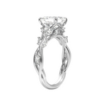 Load image into Gallery viewer, 2 Carat Asscher Shaped Vintage Moissanite Ring in White Gold