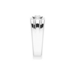 Load image into Gallery viewer, 1 Carat Round Cut Bezel Set Moissanite Wedding Ring for Men