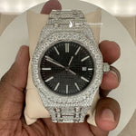 Load image into Gallery viewer, Front View Of Bust-Down-Ap-Moissanite-Watch