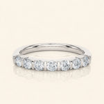 Load image into Gallery viewer, Front View Of Bar Setting Wedding Band