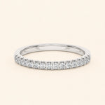 Load image into Gallery viewer, Front View Of Round Half Eternity Wedding Band