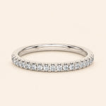 Load image into Gallery viewer, Front View Of Prong Half Eternity Wedding Band