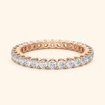 Load image into Gallery viewer, Front View Of Round Cut Wedding Band