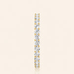 Load image into Gallery viewer, Side View Of Shared Prong Eternity Band