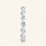 Load image into Gallery viewer, Side View Of Bar Prong Eternity Wedding Band