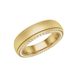 Load image into Gallery viewer, 1 Carat Round Shaped Channel Set Moissanite Eternity Ring for Men
