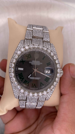 Load image into Gallery viewer, Iced Out Moissanite Watch