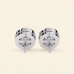 Load image into Gallery viewer, Round Solitaire Earrings
