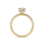 Load image into Gallery viewer, 1.20 Ct Marquise Cut Hidden Halo Moissanite Ring in Rose Gold
