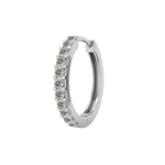 Load image into Gallery viewer, 0.50 Carat Round Shape Moissanite Hoop Earrings For Men's