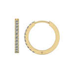 Load image into Gallery viewer, 0.50 Carat Round Shape Moissanite Hoop Earrings For Men's