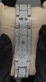 Load image into Gallery viewer, Back Side Of Roman Dial Moissanite Presidential Watch For Men | 41 MM