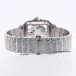 Load image into Gallery viewer, Back Side of Moissanite Skeleton Watch