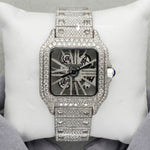 Load image into Gallery viewer, Moissanite Skeleton Watch