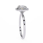 Load image into Gallery viewer, cusion cut halo ring