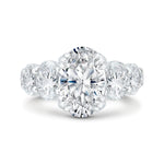 Load image into Gallery viewer, oval cut seven stone ring