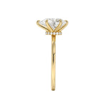 Load image into Gallery viewer, 1.50 Carat Pear Cut Moissanite Solitaire Ring in White Gold