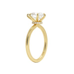 Load image into Gallery viewer, 1.50 Carat Pear Cut Moissanite Solitaire Ring in White Gold
