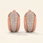 Load image into Gallery viewer, Pave Hoop Earrings