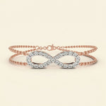 Load image into Gallery viewer, Infinity Bracelet With Double Chain