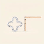 Load image into Gallery viewer, Boucles d'oreilles clou trèfle pleines