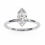 Load image into Gallery viewer, marquise solitaire ring