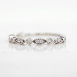 Load image into Gallery viewer, O.50 Carat Moissanite Wedding Band In Silver