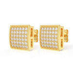 Load image into Gallery viewer, 0.50 Ct Round Cut Moissanite Square Stud Earrings For Unisex